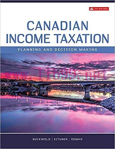 [PDF]Canadian Income Taxation Planning and Decision Making 2019-2020 Edition