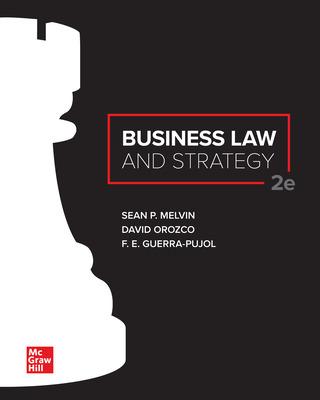 ISE Ebook Business Law And Strategy 2nd Edition [Sean P. Melvin]