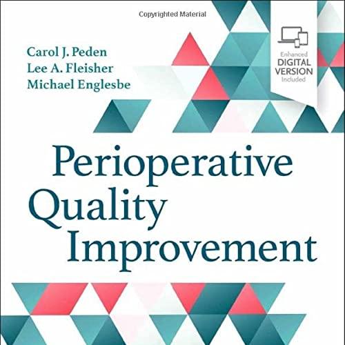 Perioperative Quality Improvement 1st Edition