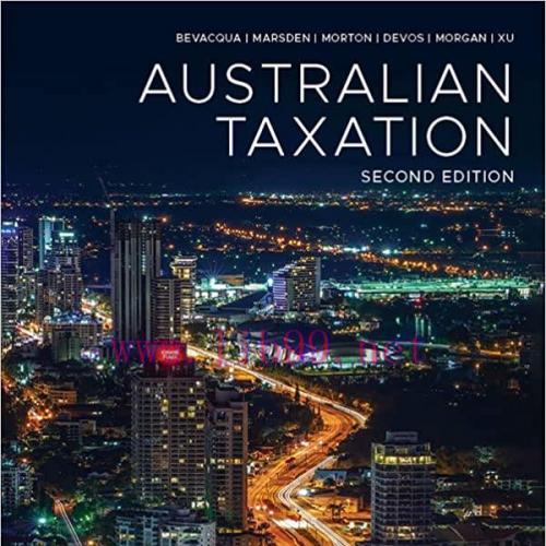 [PDF]Australian taxation 2nd EDITION [John Bevacqua]