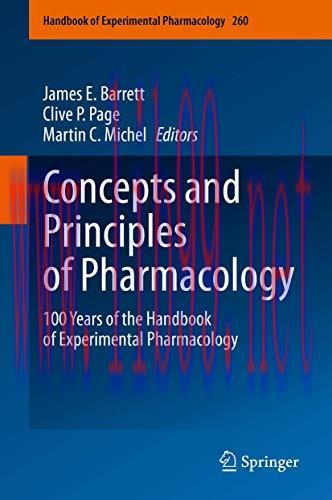 [AME]Concepts and Principles of Pharmacology: 100 Years of the Handbook of Experimental Pharmacology (Handbook of Experimental Pharmacology, 260) (Original PDF) 