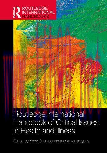 [AME]Routledge International Handbook of Critical Issues in Health and Illness (Routledge International Handbooks) (Original PDF) 