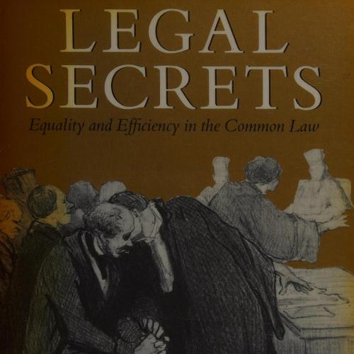【绝版扫描】Legal Secrets Equality and Efficiency in the Common Law