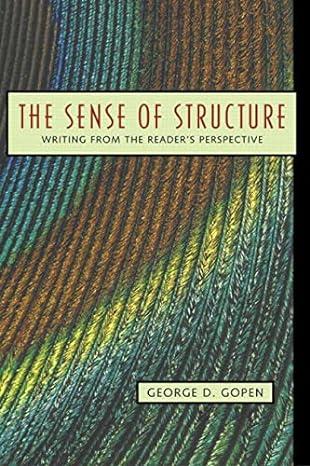 Sense of Structure, The Writing from_the Reader’s Perspective 1st Edition