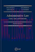 [PDF]Administrative Law Cases, Text, and Materials 8th Edition