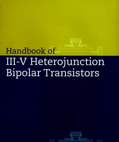 Handbook of III-V Heterojunction Bipolar Transistors 1st Edition