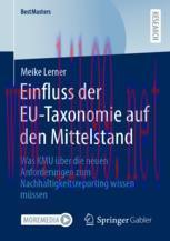 [PDF]Einfluss der EU-Taxonomie auf den Mittelstand: Was KMU über die neuen Anforderungen zum Nachhaltigkeitsreporting wissen müssen
