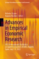 [PDF]Advances in Empirical Economic Research: 2022 International Conference on Applied Economics (ICOAE), Madrid, Spain, July 7-9, 2022