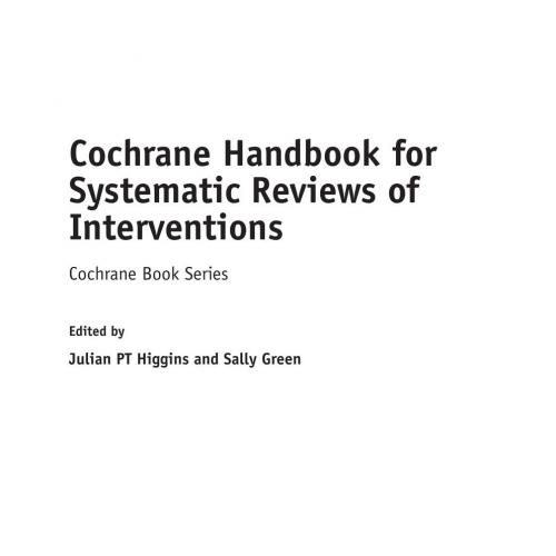 Cochrane Handbook for Systematic Reviews of Interventions