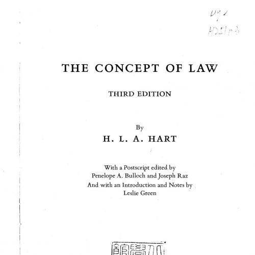Concept of Law, The
