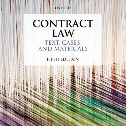 Contract Law Text Cases and Materials 5th Edition
