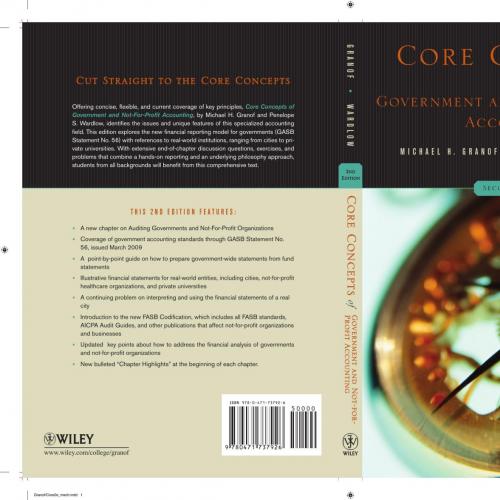 Core Concepts of Government and Not-For-Profit Accounting 2nd Edition By Michael H Granof
