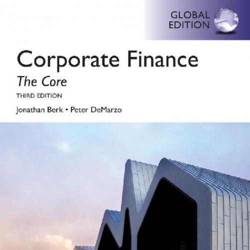 Corporate Finance The Core,Global Edition 3rd Edition