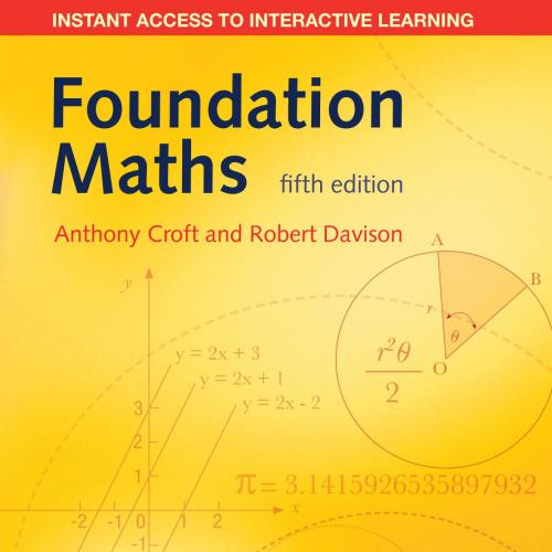 Foundation Maths 5th Edition by Anthony Croft - Wei Zhi