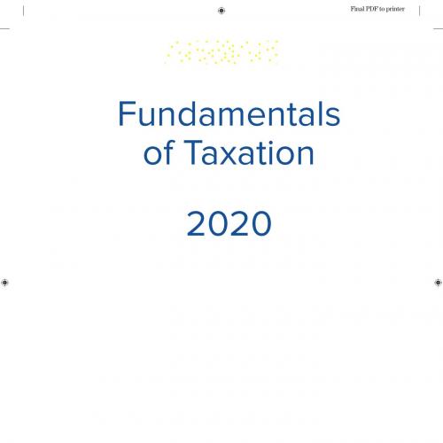 Fundamentals of Taxation 2020 Edition 13th Edition by Ana Cruz - Wei Zhi