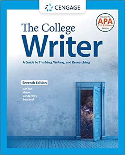 [PDF]The College Writer, A Guide to Thinking, Writing, and Researching 7e